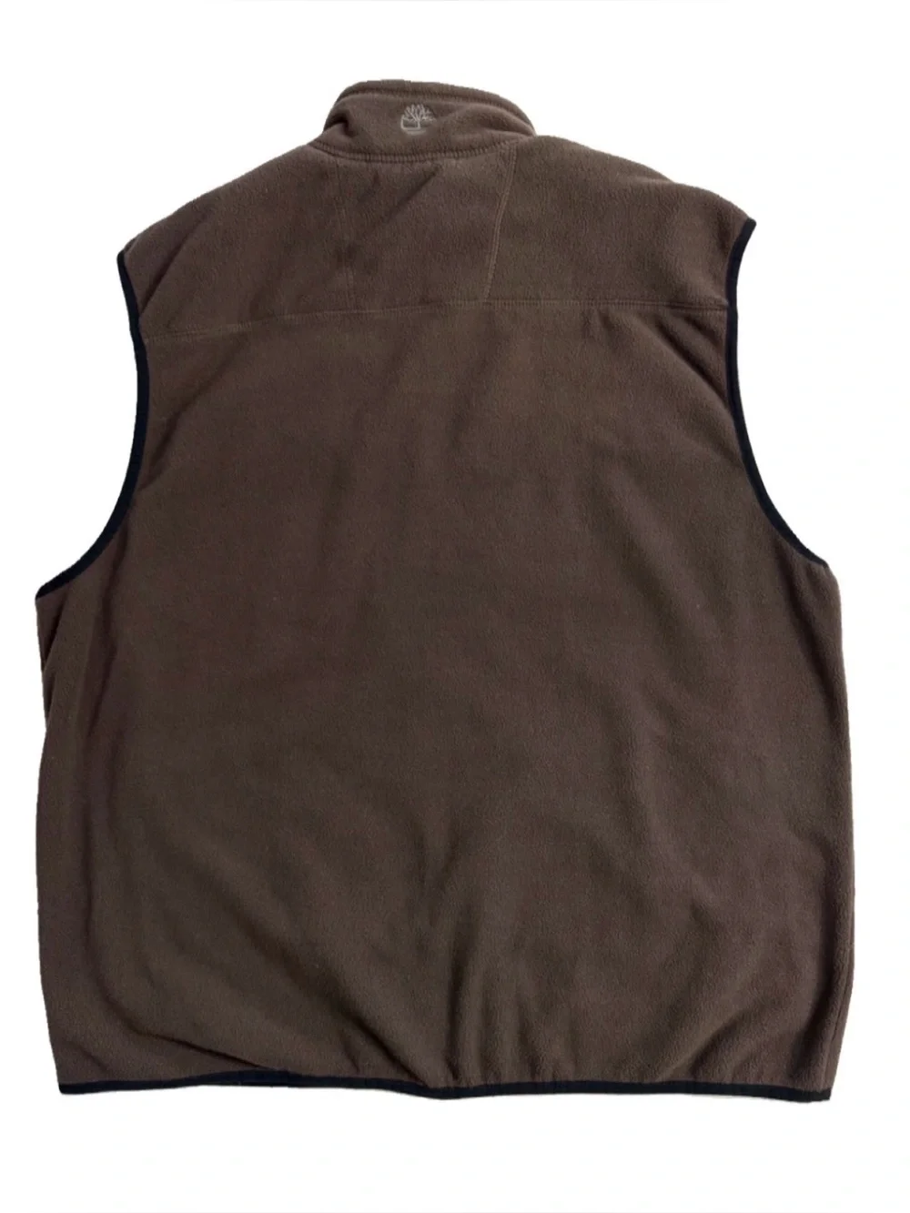 Timberland Brown Fleece Full Zip Vest Men’s XL Outdoor Hiking 3-Pocket